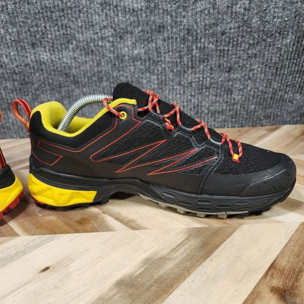 Asolo Softrock Men's Size 9 A-Cross Hiking Trail Shoes Sneakers Black/Yellow